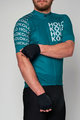 HOLOKOLO Kurzarm Radtrikot und Shorts - SHAMROCK - Blau/Schwarz