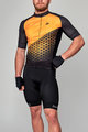 HOLOKOLO Kurzarm Radtrikot und Shorts - DUSK - Schwarz/Orange