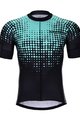 HOLOKOLO Kurzarm Fahrradtrikot - FROSTED - Schwarz/Türkis