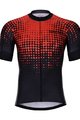 HOLOKOLO Kurzarm Radtrikot und Shorts - FROSTED - Schwarz/Rot