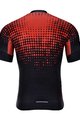 HOLOKOLO Kurzarm Radtrikot und Shorts - FROSTED - Schwarz/Rot