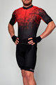 HOLOKOLO Kurzarm Radtrikot und Shorts - FROSTED - Schwarz/Rot