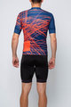 HOLOKOLO Kurzarm Radtrikot und Shorts - CLASH - Rot/Blau/Schwarz