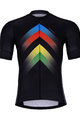 HOLOKOLO Kurzarm Radtrikot und Shorts - HYPER - Schwarz/Regenbogen