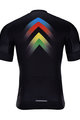 HOLOKOLO Kurzarm Fahrradtrikot - HYPER - Schwarz/Regenbogen