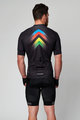 HOLOKOLO Kurzarm Radtrikot und Shorts - HYPER - Schwarz/Regenbogen