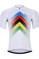 HOLOKOLO Kurzarm Radtrikot und Shorts - HYPER - Regenbogen/Schwarz/Weiß