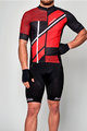 HOLOKOLO Kurzarm Radtrikot und Shorts - TRACE - Schwarz/Rot