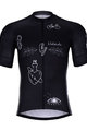 HOLOKOLO Kurzarm Fahrradtrikot - BLACK OUT - Weiß/Schwarz