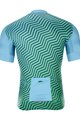 HOLOKOLO Kurzarm Radtrikot und Shorts - DAYBREAK - Hellblau/Schwarz/Grün