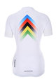 HOLOKOLO Kurzarm Fahrradtrikot - HYPER LADY - Regenbogen/Weiß