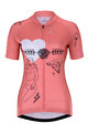 HOLOKOLO Kurzarm Radtrikot und Shorts - RAZZLE DAZZLE LADY - Rosa/mehrfarbig