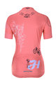 HOLOKOLO Kurzarm Radtrikot und Shorts - RAZZLE DAZZLE LADY - Rosa/mehrfarbig