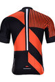 HOLOKOLO Kurzarm Radtrikot und Shorts - TRACE - Orange/Schwarz