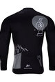 HOLOKOLO Langarm Fahrradtrikot für den Sommer - BLACK OUT SUMMER - Weiß/Schwarz