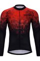 HOLOKOLO Langarm Fahrradtrikot für den Sommer - FROSTED SUMMER - Rot/Schwarz