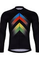 HOLOKOLO Langarm Fahrradtrikot für den Sommer - HYPER SUMMER - Schwarz/Regenbogen