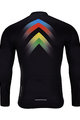 HOLOKOLO Langarm Fahrradtrikot für den Sommer - HYPER SUMMER - Schwarz/Regenbogen