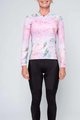 HOLOKOLO Langarm Radtrikot und Hose - BLOSSOM LADY SMR - Schwarz/Rosa