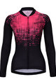 HOLOKOLO Langarm Radtrikot und Hose - FROSTED LADY SMR - Schwarz/Rosa