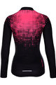 HOLOKOLO Langarm Radtrikot und Hose - FROSTED LADY SMR - Schwarz/Rosa