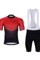 HOLOKOLO Kurzarm Radtrikot und Shorts - NEW NEUTRAL - Schwarz/Rot