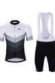 HOLOKOLO Kurzarm Radtrikot und Shorts - NEW NEUTRAL - Schwarz/Weiß