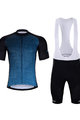 HOLOKOLO Kurzarm Radtrikot und Shorts - DAYBREAK - Blau/Schwarz