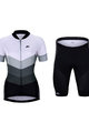 HOLOKOLO Kurzarm Radtrikot und Shorts - NEW NEUTRAL LADY - Schwarz/Weiß