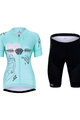 HOLOKOLO Kurzarm Radtrikot und Shorts - RAZZLE DAZZLE LADY - mehrfarbig/Hellblau