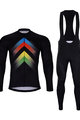 HOLOKOLO Langarm Radtrikot und Hose - HYPER SUMMER - Schwarz/Regenbogen