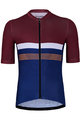 HOLOKOLO Kurzarm Fahrradtrikot - SPORTY - bordeaux/Blau