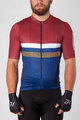 HOLOKOLO Kurzarm Radtrikot und Shorts - SPORTY - Blau/Schwarz/bordeaux