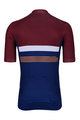 HOLOKOLO Kurzarm Radtrikot und Shorts - SPORTY - Blau/Schwarz/bordeaux