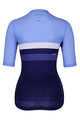 HOLOKOLO Kurzarm Fahrradtrikot - SPORTY LADY - Blau/Hellblau