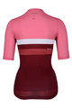 HOLOKOLO Kurzarm Fahrradtrikot - SPORTY LADY - Rosa/bordeaux