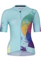 HOLOKOLO Kurzarm Radtrikot und Shorts - SURPRISED ELITE LADY - Hellblau/Schwarz