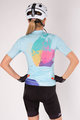 HOLOKOLO Kurzarm Radtrikot und Shorts - SURPRISED ELITE LADY - Hellblau/Schwarz