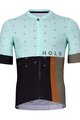 HOLOKOLO Kurzarm Radtrikot und Shorts - GRATEFUL ELITE - Schwarz/Hellblau