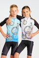 HOLOKOLO Kurzarm Fahrradtrikot - RIDERS KIDS - Schwarz/Weiß
