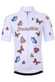 HOLOKOLO Kurzarm Fahrradtrikot - BUTTERFLIES KIDS - mehrfarbig/Weiß