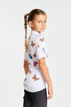 HOLOKOLO Kurzarm Fahrradtrikot - BUTTERFLIES KIDS - Weiß/mehrfarbig