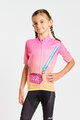 HOLOKOLO Kurzarm Fahrradtrikot - CANDYBAG KIDS - Gelb/Rosa