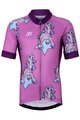 HOLOKOLO Kurzarm Radtrikot und Shorts - UNICORNS KIDS - Rosa/Schwarz