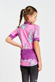 HOLOKOLO Kurzarm Fahrradtrikot - UNICORNS KIDS - Rosa/mehrfarbig