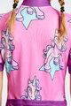 HOLOKOLO Kurzarm Fahrradtrikot - UNICORNS KIDS - Rosa/mehrfarbig