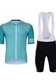 HOLOKOLO Kurzarm Radtrikot und Shorts - FRESH ELITE - Hellblau/Schwarz