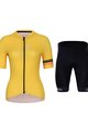 HOLOKOLO Kurzarm Radtrikot und Shorts - JOLLY ELITE LADY - Gelb/Schwarz