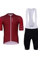 HOLOKOLO Kurzarm Radtrikot und Shorts - HAPPY ELITE - Rot/Schwarz