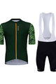HOLOKOLO Kurzarm Radtrikot und Shorts - CONSCIOUS ELITE - Grün/Schwarz